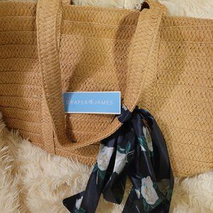 DRAPER AND JONES STRAW BAG  NEW